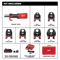 Milwaukee 2922-22 M18 18V FORCE LOGIC Press Tool W/ ONE-KEY W/ 1/2