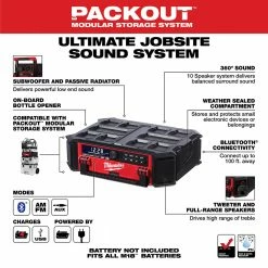 Tools & Equipment Milwaukee 2950-20 M18 18V PACKOUT Radio Charger - Bare Tool