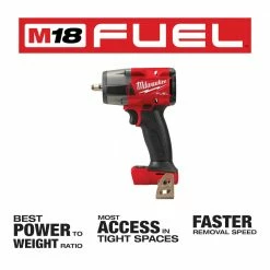 Milwaukee 2960-20 M18 FUEL 18V 3/8" Cordless Mid-Torque Impact Wrench -Bare Tool 16 Milwaukee 2960-20 M18 FUEL 18V 3/8