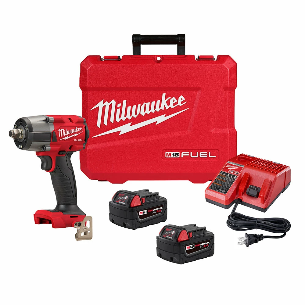Tools & Equipment Milwaukee 2962-22 M18 FUEL 18V 1/2" Cordless Li-Ion Mid-Torque Impact Wrench Kit 3 Tools & Equipment Milwaukee 2962-22 M18 FUEL 18V 1/2" Cordless Li-Ion Mid-Torque Impact Wrench Kit