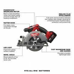 Tools & Equipment Milwaukee 2998-25 M18 FUEL 18V Lithium-Ion Brushless Cordless Combo Kit - 5 PC