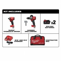 Tools & Equipment Milwaukee 2999-22 M18 FUEL 18V 2-Tool Hammer Drill/Impact Driver Combo Kit