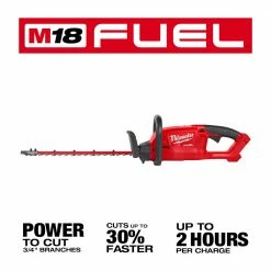 Lawn & Outdoor Power Milwaukee 3001-20 M18 FUEL 18" Ergonomic Cordless Hedge Trimmer - Bare Tool