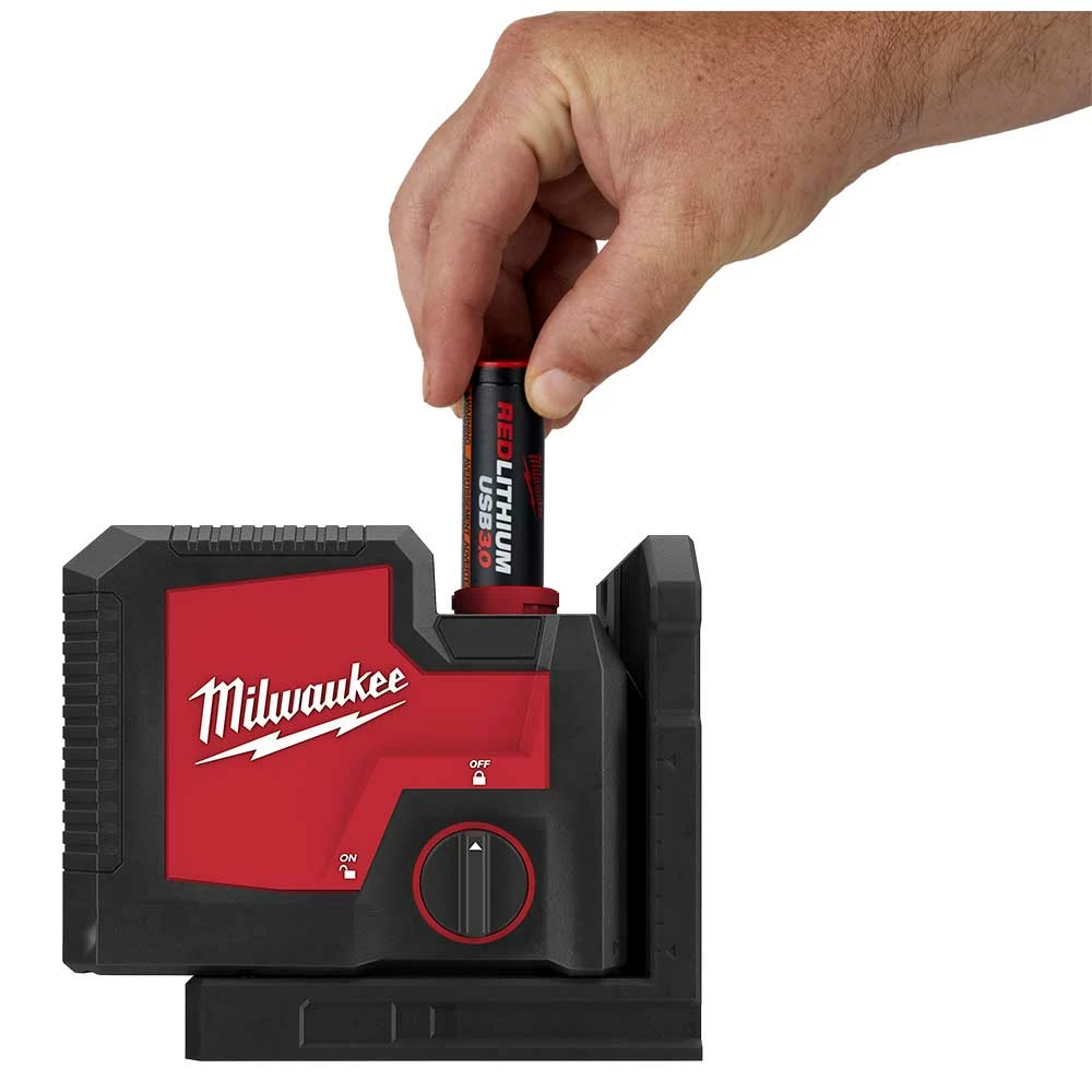 Milwaukee 3510-21 REDLITHIUM USB Rechargeable Cordless Green 3-Point Laser 5 Milwaukee 3510-21 REDLITHIUM USB Rechargeable Cordless Green 3-Point Laser