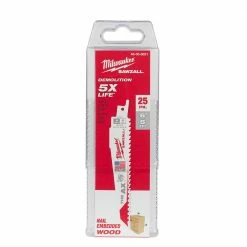 Milwaukee 48-00-8021 6" 5 TPI SAWZALL The Ax Blades - 25 PK