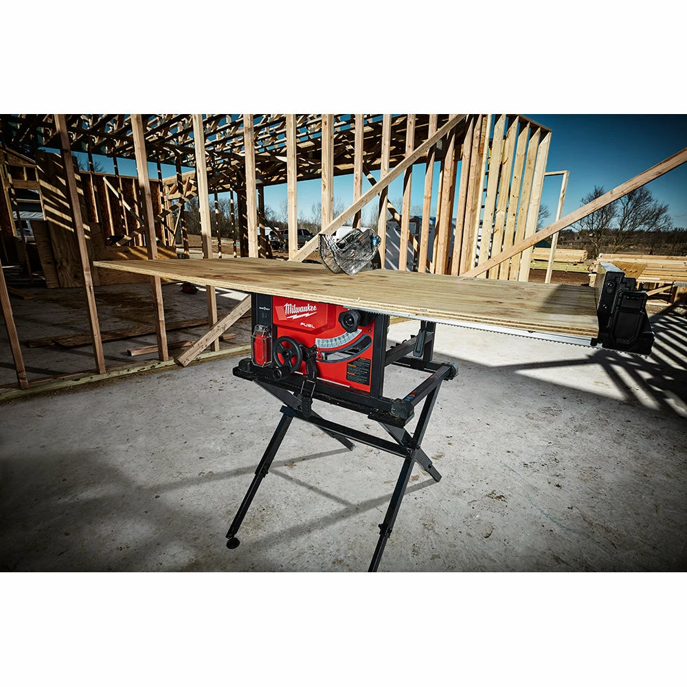 Milwaukee 48-08-0561 Black Heavy Duty Steel Compact Folding Table Saw Stand 7 Milwaukee 48-08-0561 Black Heavy Duty Steel Compact Folding Table Saw Stand