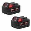 Tools & Equipment Milwaukee 48-11-1852 M18 18V 5.0Ah REDLITHIUM XC Extended Battery - 2pk