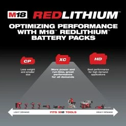 Tools & Equipment Milwaukee 48-11-1852 M18 18V 5.0Ah REDLITHIUM XC Extended Battery - 2pk