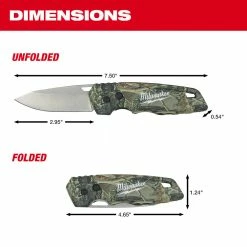 Milwaukee 48-22-1524 FASTBACK Camo Folding Pocket Knife