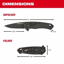 Tools & Equipment Milwaukee 48-22-1997 2.5” HARDLINE Smooth Blade Pocket Knife