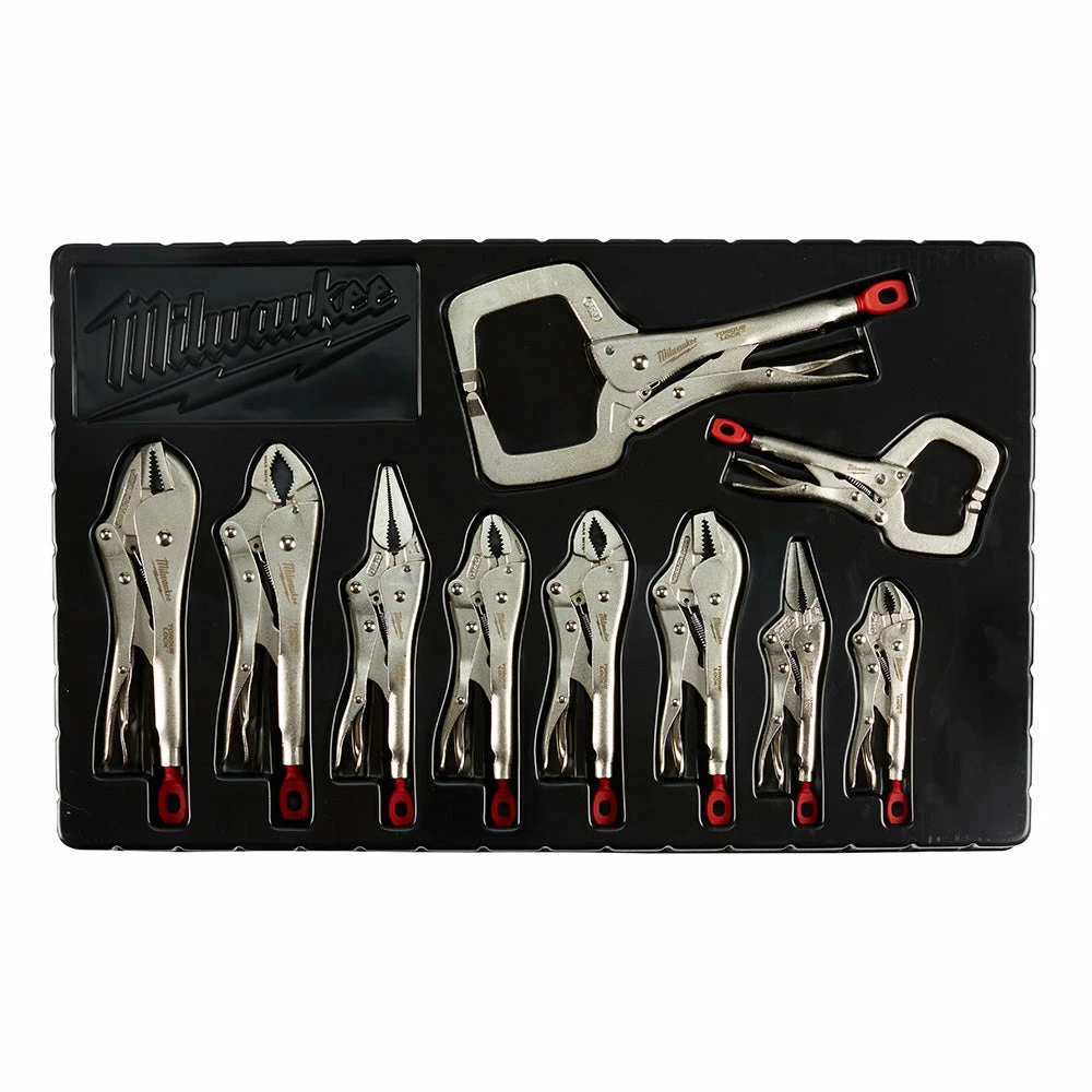 Milwaukee 48-22-3690 TORQUE LOCK Pliers Kit W/ Ergonomic Handles - 10 PC 3 Milwaukee 48-22-3690 TORQUE LOCK Pliers Kit W/ Ergonomic Handles - 10 PC