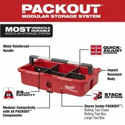 Milwaukee 48-22-8045 PACKOUT Tool Tray W/ 25 Lbs. Weight Capacity