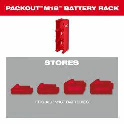 Milwaukee 48-22-8339 M18 PACKOUT Durable Battery Holder Storage System 13 Milwaukee 48-22-8339 M18 PACKOUT Durable Battery Holder Storage System