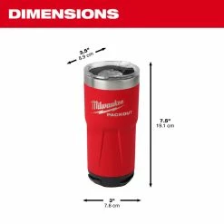 Milwaukee 48-22-8392R PACKOUT 20 OZ Durable Twist Lock Tumbler 17 Milwaukee 48-22-8392R PACKOUT 20 OZ Durable Twist Lock Tumbler
