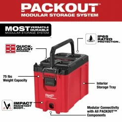 Tools & Equipment Milwaukee 48-22-8422 PACKOUT Heavy Duty Impact Resistant Compact Tool Box
