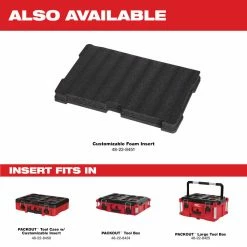 Tools & Equipment Milwaukee 48-22-8424 75-Pound Capacity Polymer Packout Standard Tool Box