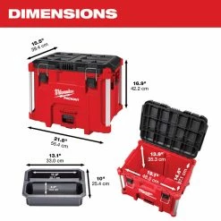 Tools & Equipment Milwaukee 48-22-8429 PACKOUT XL Heavy Duty Tool Box W/ Organizer Tray