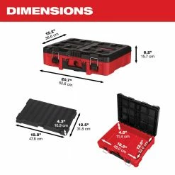 Milwaukee 48-22-842PK PACKOUT Heavy Duty Polymer 2 Tool Box Combo Kit 18 Milwaukee 48-22-842PK PACKOUT Heavy Duty Polymer 2 Tool Box Combo Kit
