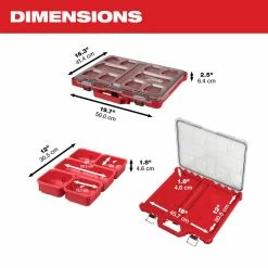 Milwaukee 48-22-8431 10-Compartment Durable PACKOUT Low-Profile Tool Organizer 13 Milwaukee 48-22-8431 10-Compartment Durable PACKOUT Low-Profile Tool Organizer