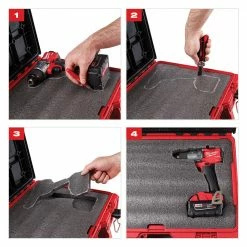 Tools & Equipment Milwaukee 48-22-8452 PACKOUT Drawer Tool Box Customizable Foam Insert