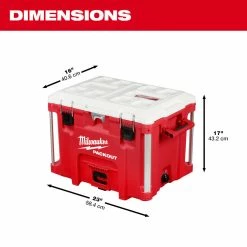 Milwaukee 48-22-8462 PACKOUT 40QT XL Cooler W/ Impact Resistant Polymer Body