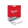 Milwaukee 48-22-9010 1/2" Drive SAE/Metric Ratchet And Socket Set- 47 PC 1 Milwaukee 48-22-9010 1/2" Drive SAE/Metric Ratchet And Socket Set- 47 PC