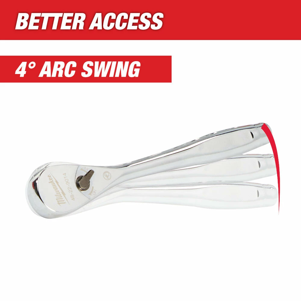 Milwaukee 48-22-9044 1/4" Drive Metric SAE Ratchet/Socket Set - 25 PC Tools & Equipment 12 Milwaukee 48-22-9044 1/4" Drive Metric SAE Ratchet/Socket Set - 25 PC Tools & Equipment