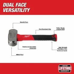 Tools & Equipment Milwaukee 48-22-9310 3 Lbs Drilling Hammer W/ Milled/Smooth Face