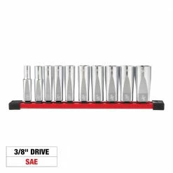 Milwaukee 48-22-9405 3/8" Drive Deep Well SAE Socket Set - 10pc 15 Milwaukee 48-22-9405 3/8