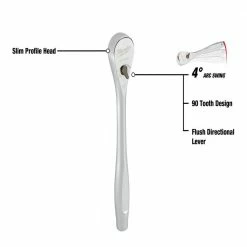 Milwaukee 48-22-9410 1/2" Drive SAE Ratchet And Socket Set - 22 PC