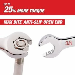 Milwaukee 48-22-9411 SAE Chrome Plated Combination Wrench Set - 11 PC Tools & Equipment