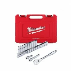 Tools & Equipment Milwaukee 48-22-9510 1/2" Drive Metric Ratchet And Socket Set - 28 PC