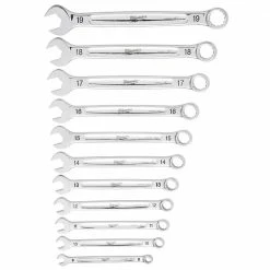 Milwaukee 48-22-9511 Metric Chrome Plated Combination Wrench Set - 11 PC Tools & Equipment