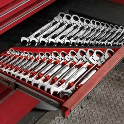 Milwaukee 48-22-9513 Flex Head Ratcheting Metric Combination Wrench Set - 15 PC Tools & Equipment