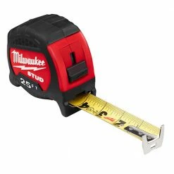 Tools & Equipment Milwaukee 48-22-9725 25 Foot STUD Tape Measure