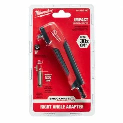 Milwaukee 48-32-2390 SHOCKWAVE Impact Right Angle Adapter W/ Optimized Shockzone Tools & Equipment