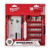 Milwaukee 48-32-4005 Optimized Shockzone Steel Impact Driver Bit Set - 36pc