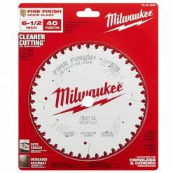 Milwaukee 48-40-0622 6-1/2-Inch 40-Tpi Carbide Fine Finish Circular Saw Blade Tools & Equipment