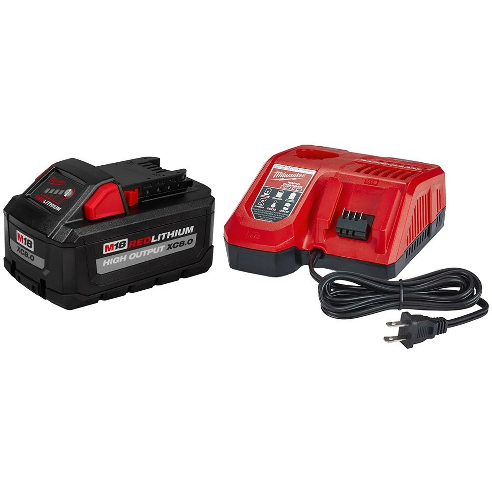 Milwaukee 48-59-1880 M18 18V 8.0Ah REDLITHIUM High Output Battery Starter Kit Tools & Equipment 3 Milwaukee 48-59-1880 M18 18V 8.0Ah REDLITHIUM High Output Battery Starter Kit Tools & Equipment