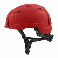 Tools & Equipment Milwaukee 48-73-1309 Red Vented Class E Type 2 Safety Helmet W/ BOLT