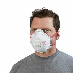 Milwaukee 48-73-4004 N95 Professional Valved Respirator W/ Gasket - 10pk