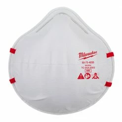 Tools & Equipment Milwaukee 48-73-4035 N95 Respirator W/ Flexible Nose Bridge - 20 PK