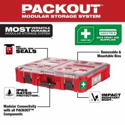 Milwaukee 48-73-8430 PACKOUT Class B Type III Durable First Aid Kit - 204 PC Tools & Equipment 16 Milwaukee 48-73-8430 PACKOUT Class B Type III Durable First Aid Kit - 204 PC Tools & Equipment