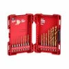 Power Tools Milwaukee 48-89-4630 SHOCKWAVE Durable Impact Duty Titanium Drill Bit Set -15 PC