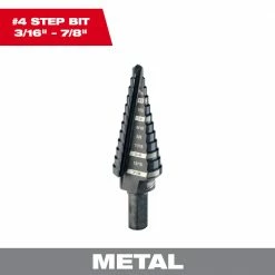 Milwaukee 48-89-9204 #4 JAM FREE Step Drill Bit 3/16