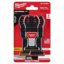 Milwaukee 49-10-9001 OPEN-LOK All Purpose Multi-Tool Blade Variety Pack - 3 PC Tools & Equipment