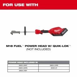 Lawn & Outdoor Power Milwaukee 49-16-2740 M18 FUEL QUIK-LOK Rubber Broom Attachment
