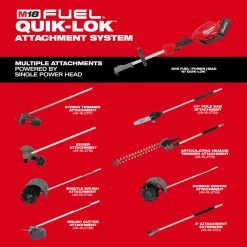 Milwaukee 49-16-2741 M18 FUEL QUIK-LOK Bristle Brush Attachment Lawn & Outdoor Power