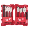 Milwaukee 49-22-0175 8PC 6-Inch Versatile Universal Flat Boring Bit Set Power Tools