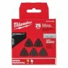 Tools & Equipment Milwaukee 49-25-2025 OPEN-LOK 3-1/2" Triangle Sandpaper Variety Pack - 25 PC 1 Tools & Equipment Milwaukee 49-25-2025 OPEN-LOK 3-1/2" Triangle Sandpaper Variety Pack - 25 PC